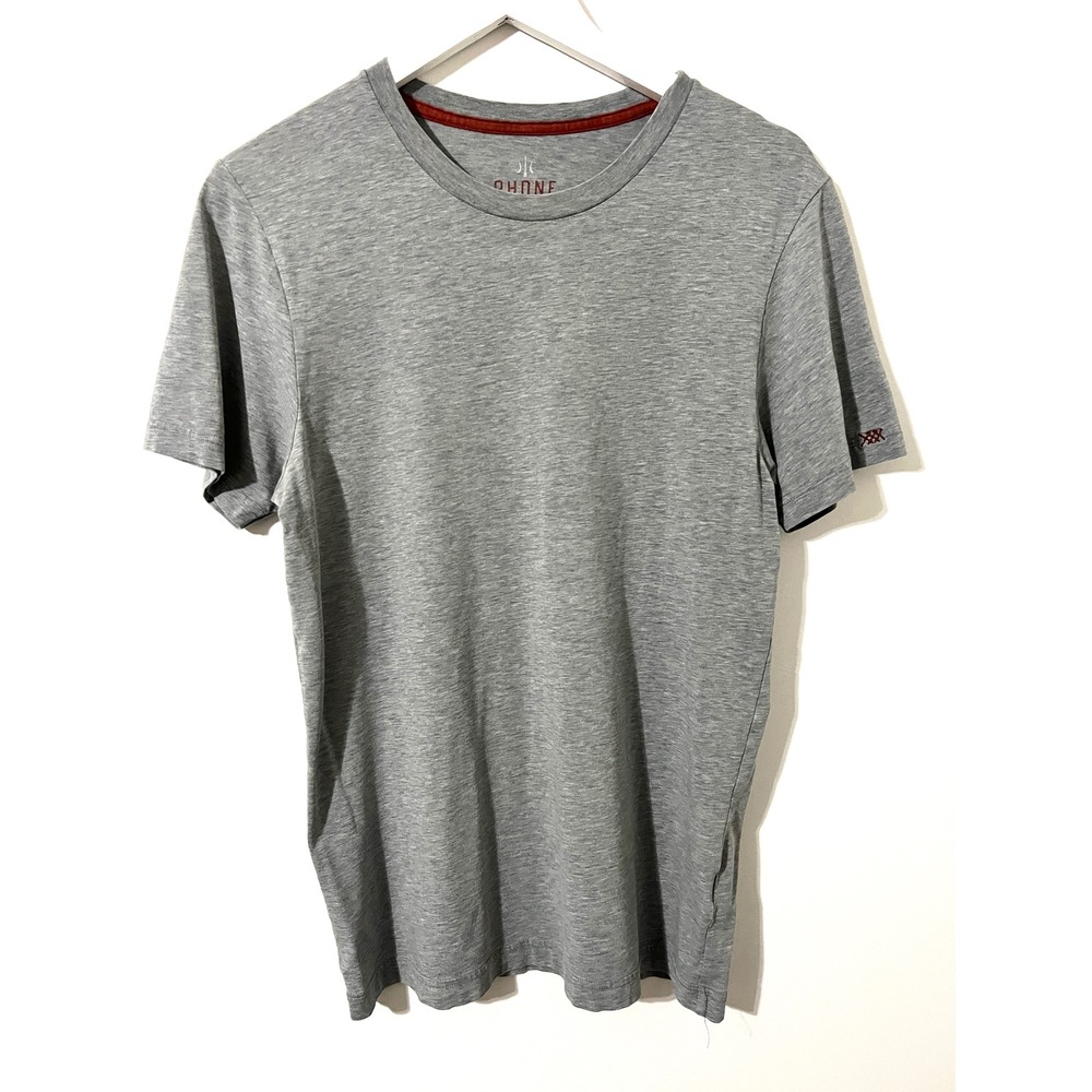 RHONE Gray Short Sleeve Pima Cotton Blend Tee Basic Mens Size‎ M